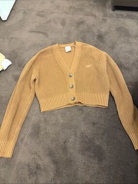 Kith brown copped cardigan size small